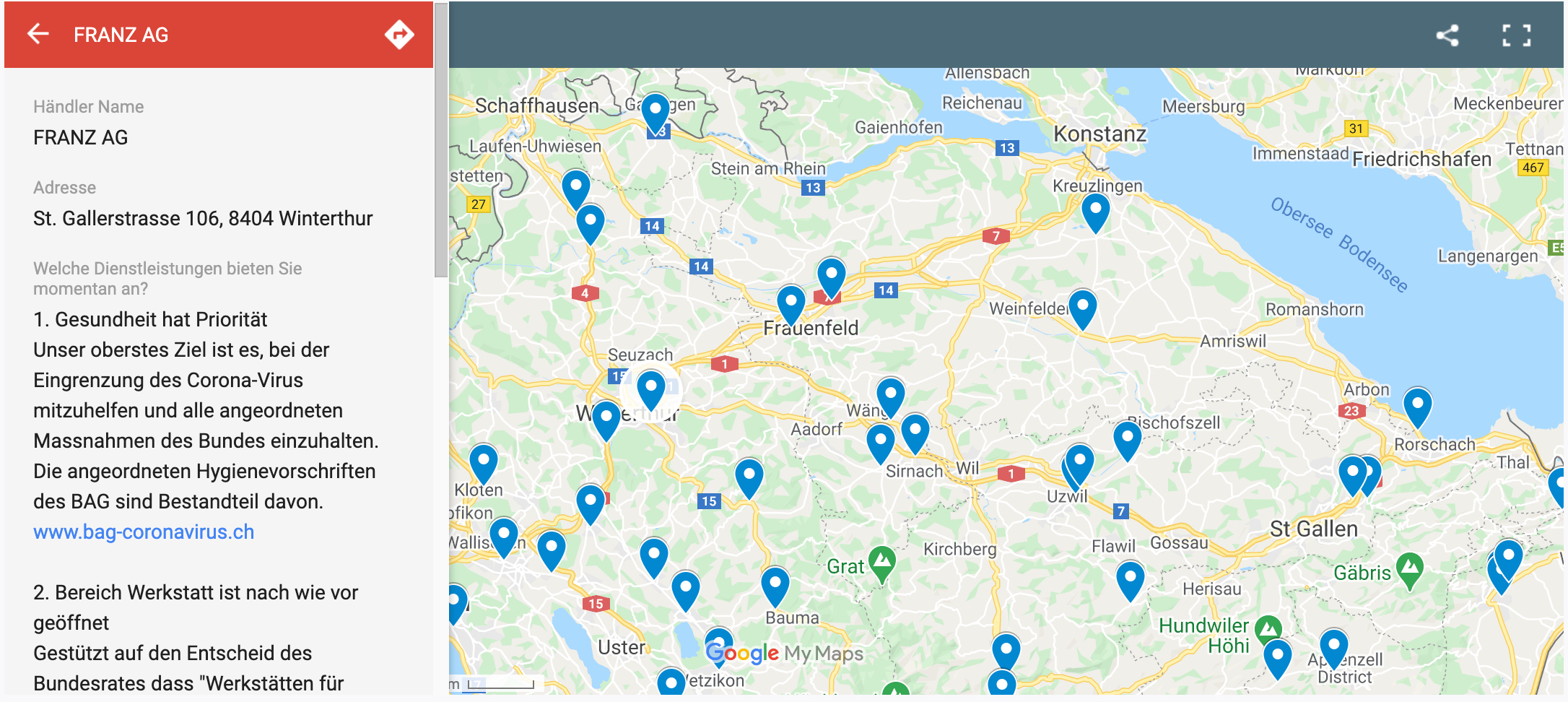 Kennen Sie schon unsere kostenfreie Händlerkarte #hereforyou